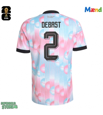 Belgien Zeno Debast #2 Replika Udebanetrøje VM 2026 Kortærmet